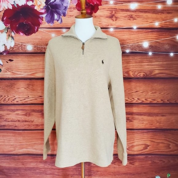 Polo Ralph Lauren Other - Polo Ralph Lauren Tan Pullover Sweater